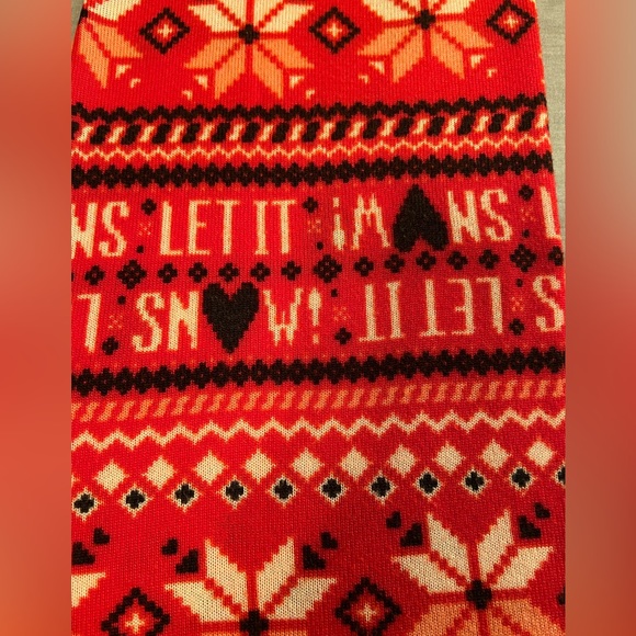 Women’s, Snowflake, Let It Snow, Print, Knit Leggings, Sz. Lrg - Picture 2 of 8